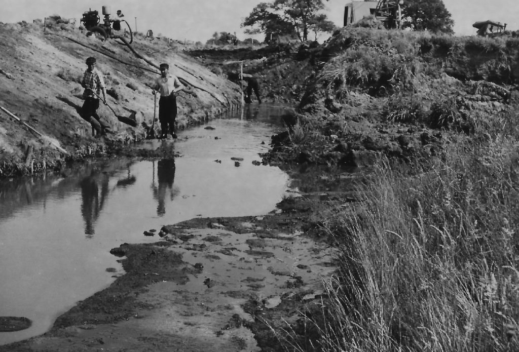 Ausbau der Lahe im Jahre 1961